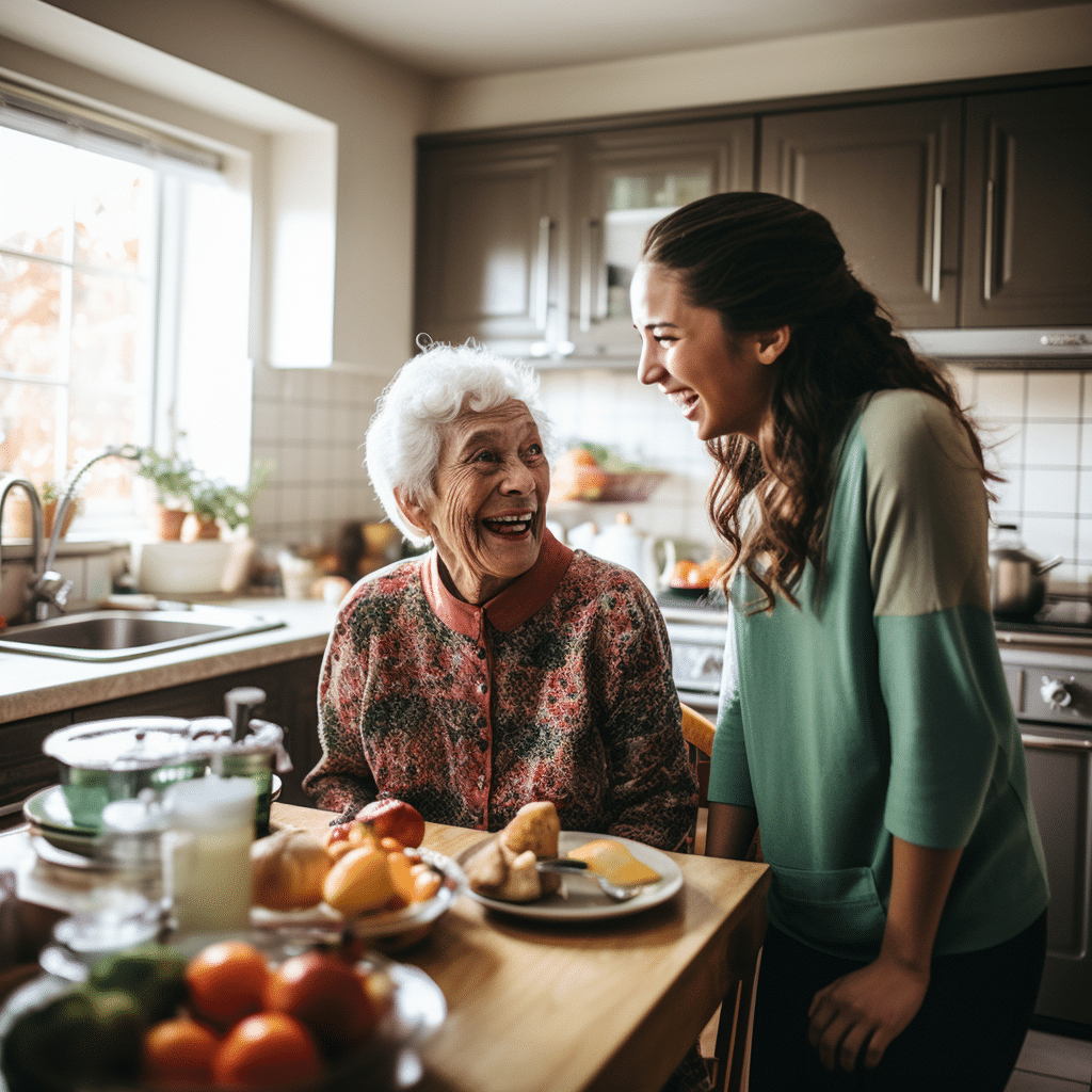 Senior home care can help seniors with nutritional support and education.